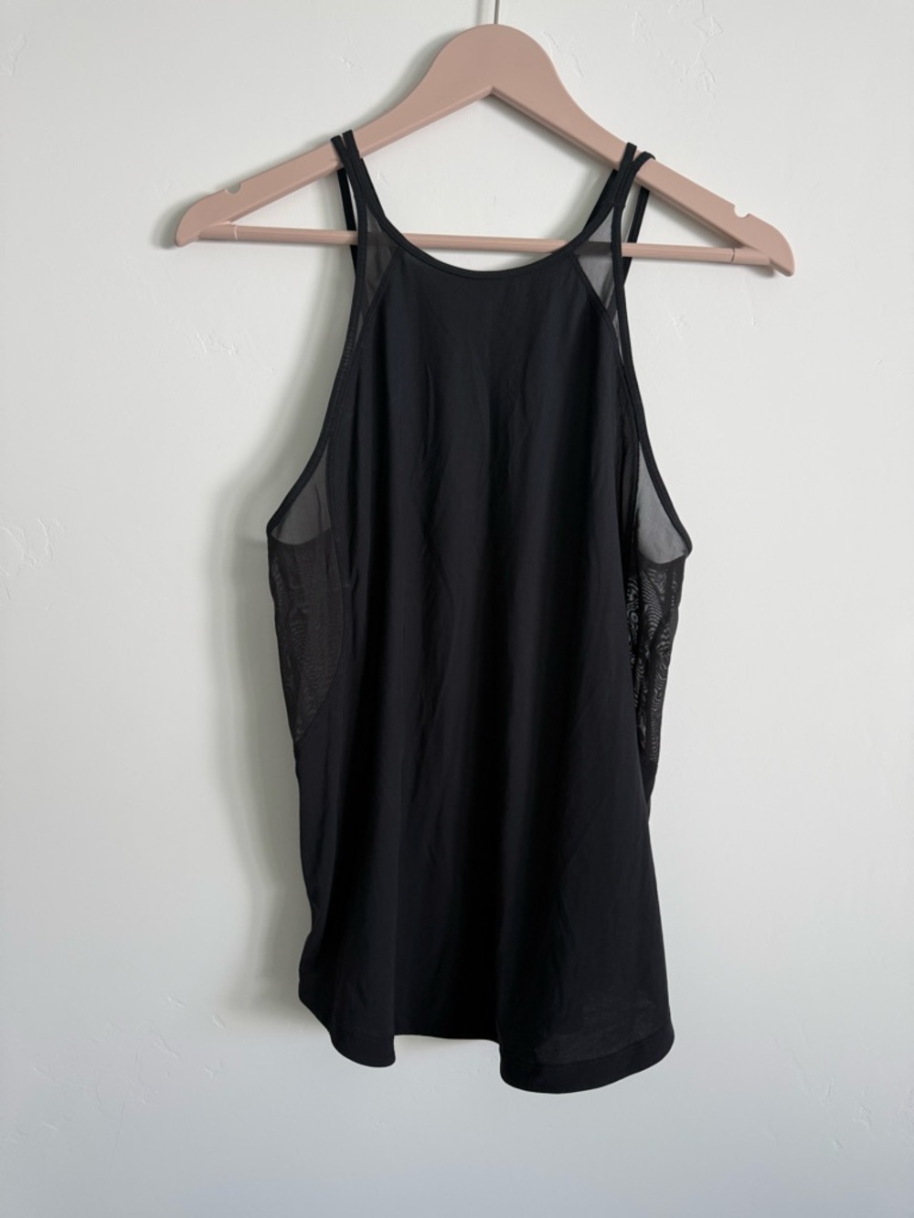 lululemon athletica Black Mesh-Panel Tank